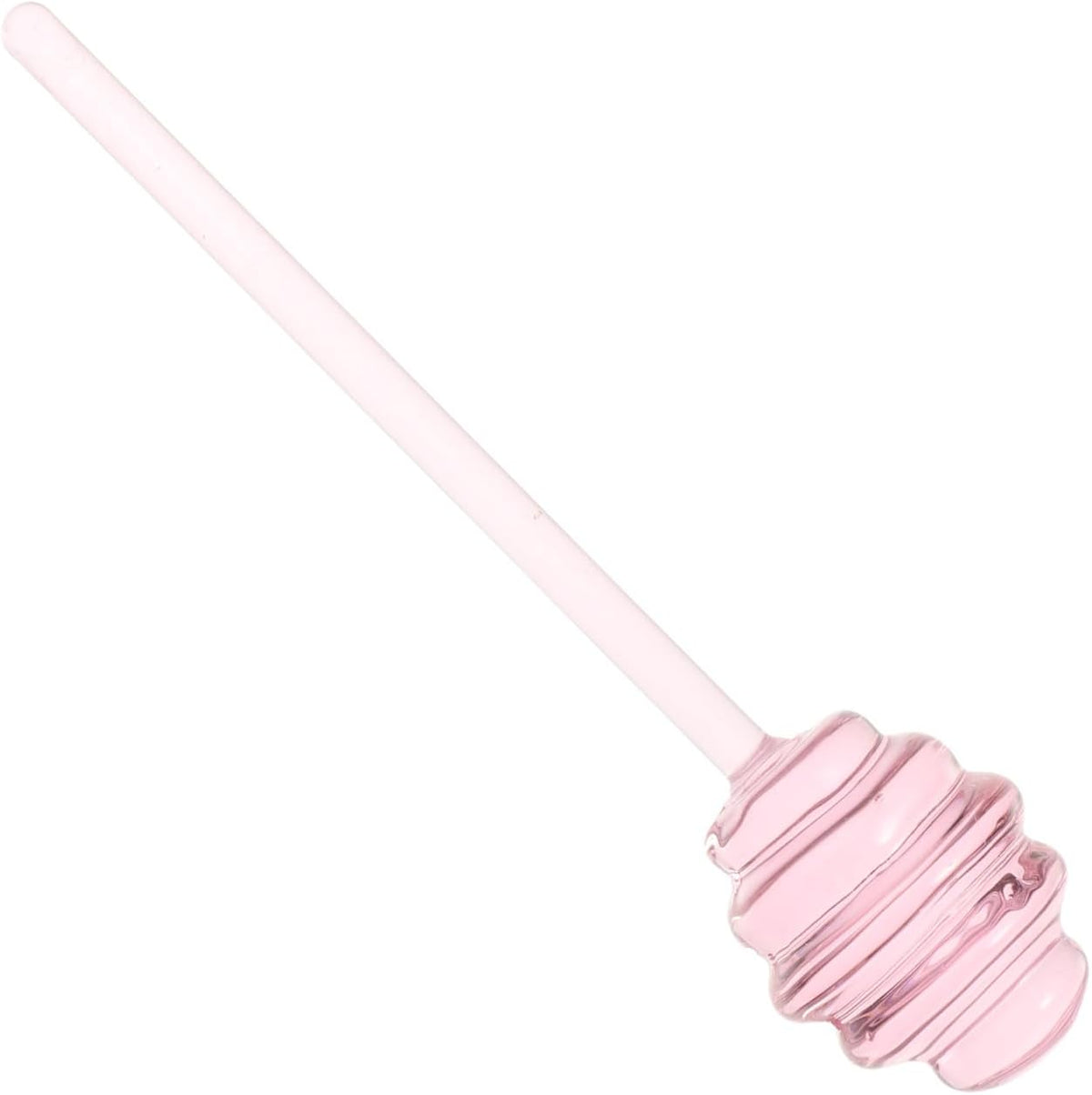 CALLARON Glass Honey Dipper Stirring Stick - Portable Household Honey Rod for Tea Coffee Jam - Practical Spiral Design 5.35 X 1.18 Inches