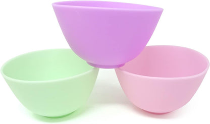 Honbay 5PCS Silicone Mixing Bowls Prep and Serve Bowls for Mixing Facial Mask or Holding Ingredient (8.5��5CM)