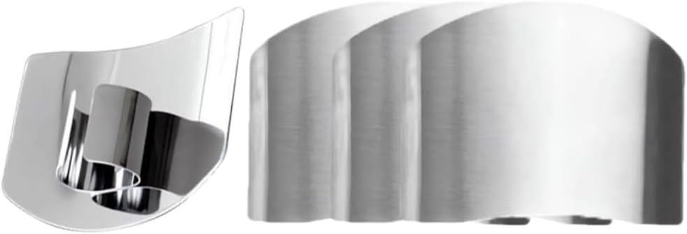 2-Pack Stainless Steel Hand Guard, Kitchen Professional Mandolin Slicing and Protector, Anti-Cutting Shield for Chopping, Shredding, Food Peeler Safety Tool for Adults (2pcs)