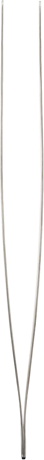 Mercer Culinary 18-8 Stainless Steel Chef Plating Tongs, Offset Tip, 6-1/2 Inch