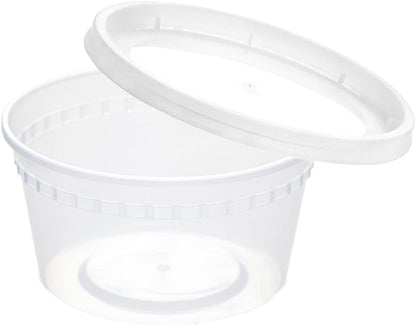 30oz Meal Prep Containers Bulk 50-Pack - 2-Compartment with Lids, Leakproof, Microwave/Freezer/Dishwasher Safe - Commercial Food Storage, Black