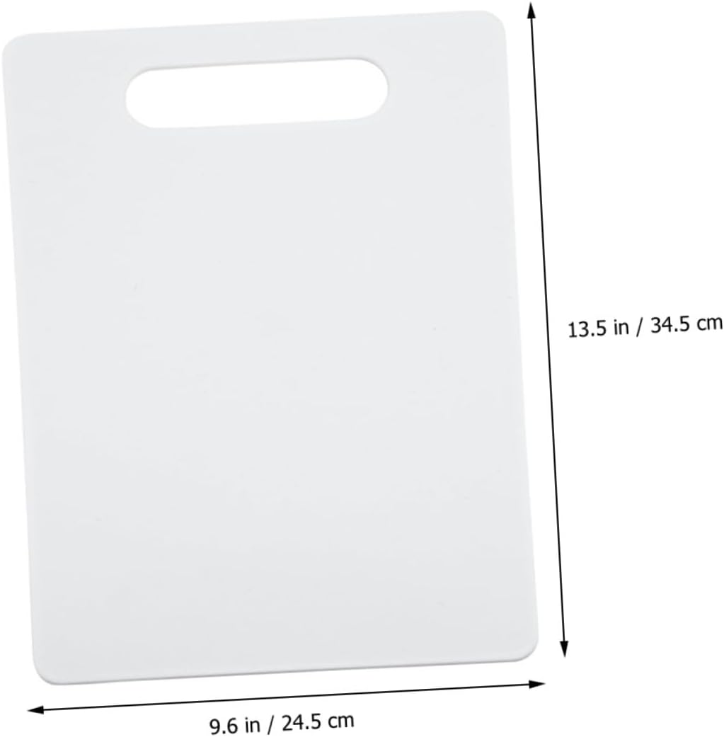 HOMSFOU Plastic Kitchen Cutting Board Mat, Non-slip Chopping Board for Kitchen Use, Square Food-grade Cutting Mat for Vegetables and Fruits