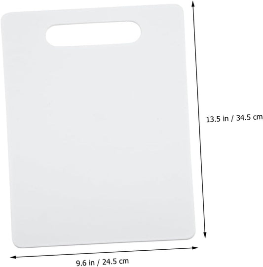 HOMSFOU Plastic Kitchen Cutting Board Mat, Non-slip Chopping Board for Kitchen Use, Square Food-grade Cutting Mat for Vegetables and Fruits