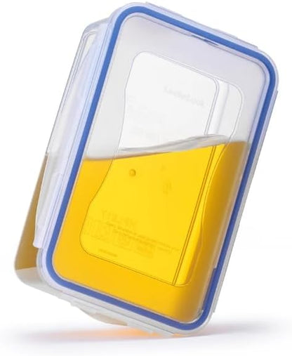 LOCK & LOCK Easy Essentials Pantry Food storage containers with lids / Pantry storage / Airtight containers, BPA free - Square - 11 cup - Great for Sugar, Clear