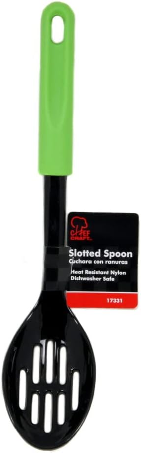 Chef Craft Basic Nylon Slotted Spoon, 11.5 inch, Purple