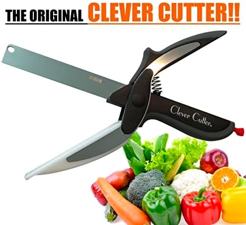 Clever Cutter 2 in 1 Kitchen Scissors and Cutting Board for Food Chopping