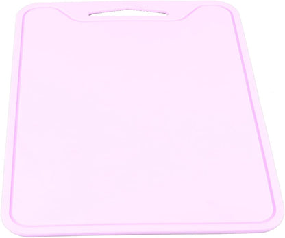 Silicone Cutting Board Flexible Chopping Mat with Hanging Hole, Food Grade Non Slip Dishwasher Safe for Meat Vegetables Fruit, 30 * 22cm, Purple