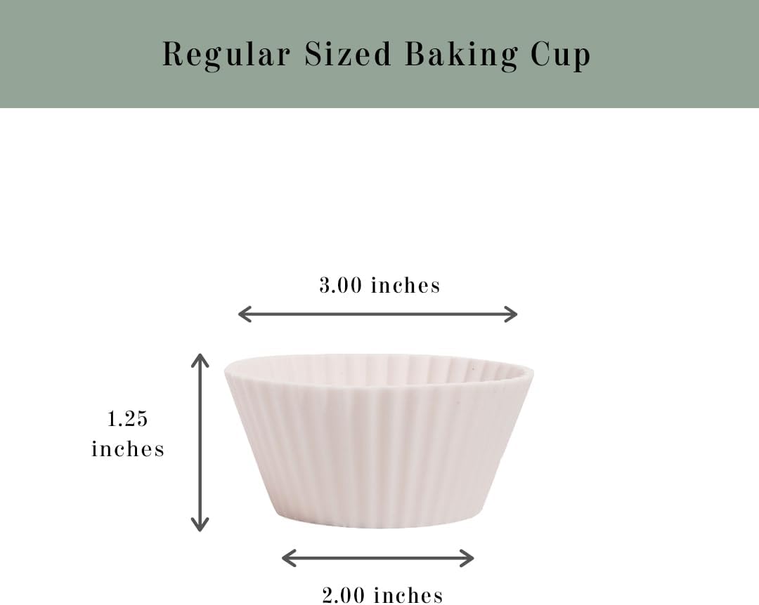 The Silicone Kitchen Silicone Individual Mini Loaf Pans - Reusable, Non-Toxic, BPA Free, Dishwasher Safe, Bento Box Accessories (12 Pack, White)