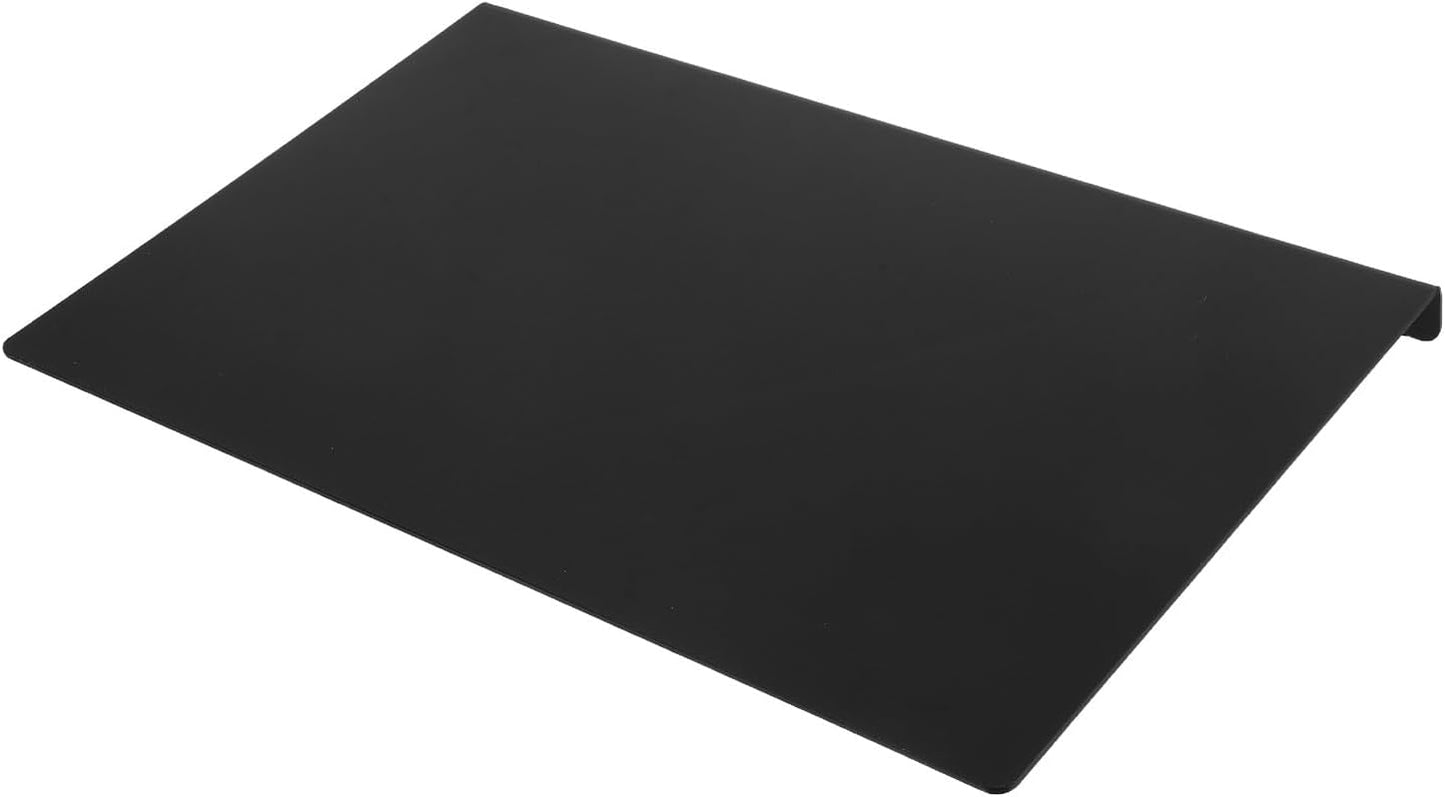 TOYANDONA Non-slip Acrylic Cutting Board 43x28cm Black 3mm Kitchen Chopping Mat for Fruits, Vegetables, and Meat Food Preparation