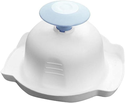 Blue Food Safety Holder for Mandolin Slicer or Grater,Finger Anti-Cut Protectors for Vegetable Grater, Food Slicer Cutter Finger Guard for Mandoline Cutting for Kitchen and Dining
