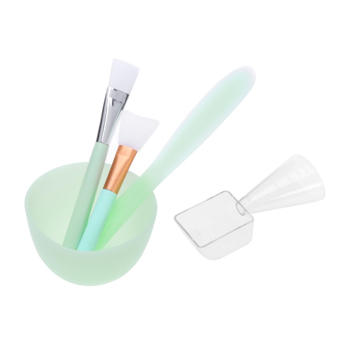 5pcs Diy Face Mask Kit Facial Mask Mixing Bowls Silicone Bowl Set Facial Stick Tool for Makeup