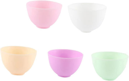 Didiseaon Odorless Anti-drop Silicone Mixing Bowl for Facial Masks Cooking Flexible Microwave Dishwasher Safe for Ingredients Sauces Medium Green