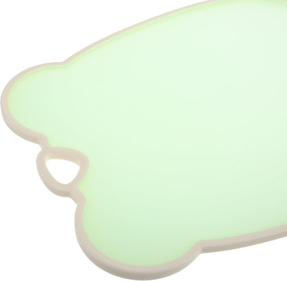 Hemobllo Large Food Prep Cutting Board Fruit Vegetable Chopping Board Non-slip Kitchen Mat Jelly Green for Home Use