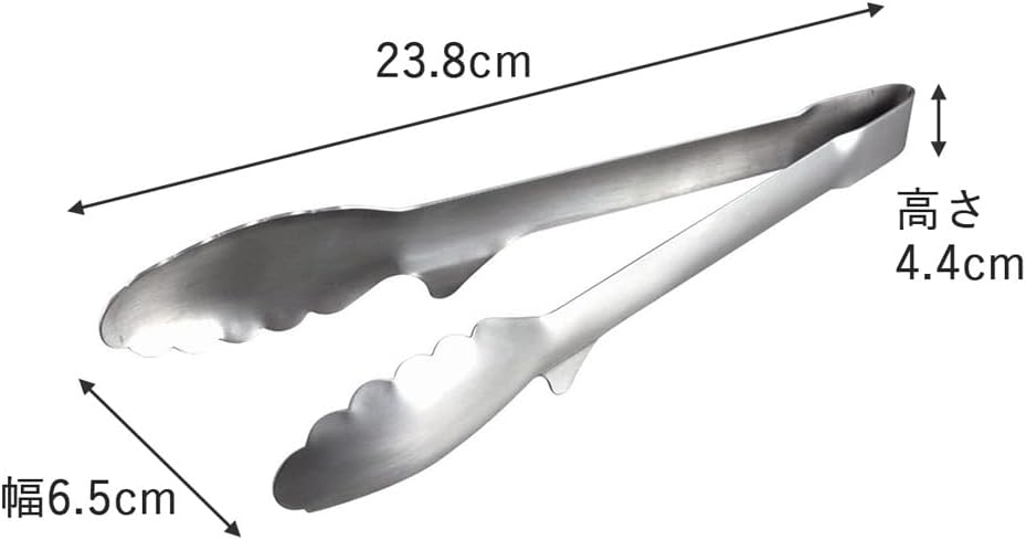 Shimomura 42497 Smart Kitchen Tongs, Large with Floating Tips, No Dirt, Made in Japan, Easy to Grab, Outdoor, Dishwasher Safe, Yakiniku, Fried Food, Total Length 10.2 inches (26 cm), Nippon Chopsticks