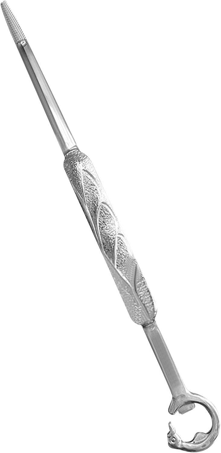 12.5" Stainless Steel Kitchen Tweezer Silver Versatile Grill Tong