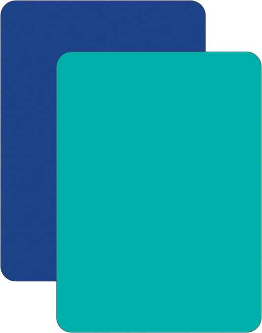 Cut N’ Funnel Blue Caraco 2 Pack Thick Multicolor Plastic Cutting Board Mats Made in the USA BPA & PVC Free Plastic