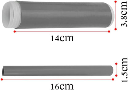 2 Pcs Heat-Resistant Pot Handle Silicone Cover, Non-Slip Pan Handle Sleeve, Easy to Install and Clean, for Cast Iron Skillet, Frying Pan (grey, M)