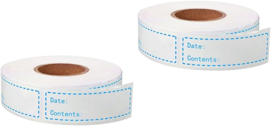 EXCEART 2rolls Food Storage Date Labels Kitchen Stickers for Keeping Removable Adhesive for Freezer and Refrigerator Use for Food Organization