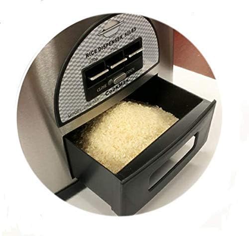 CRB-55S Stainless Steel Rice Dispenser 50 Pounds, rice dispenser & large By C&H Solutions