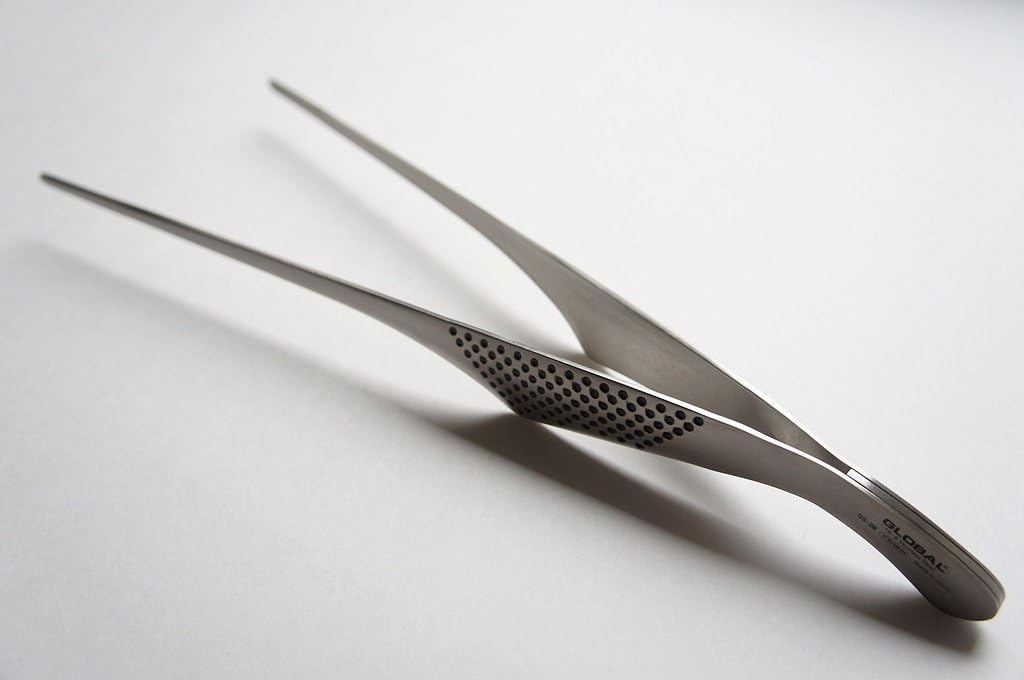 Global Classic Stainless Steel 11.75 Inch Pincet/Utility Tongs