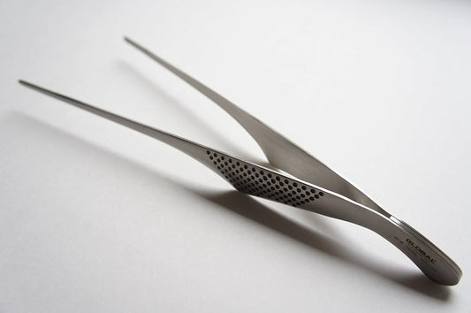 Global Classic Stainless Steel 11.75 Inch Pincet/Utility Tongs