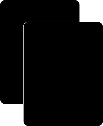 Cut N' Funnel Black Flexible Plastic Cutting Board Mat 2 Pack, 15" x 11.5", Made in the USA, Easily Funnels Foods, Knife Friendly, Easily Wipes Clean