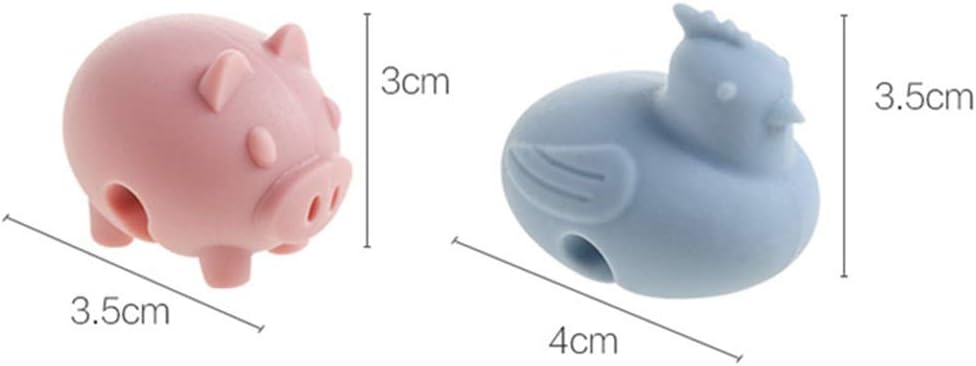 Silicone Pot Lid Lifters, Cute Animal Heat Resistant Pot Lid Rack Holder Clips, Spill- Proof Steam Vent Stand for Soup Pots Saucepan(Pig)