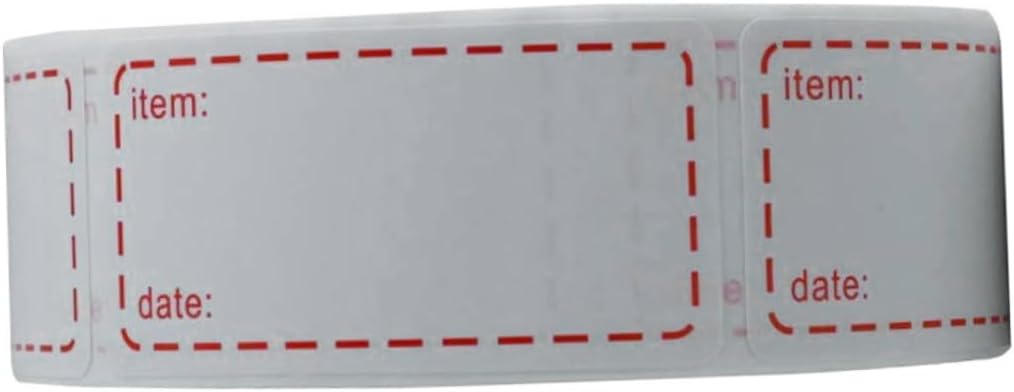 STOBOK 3rolls Eco-Friendly Kitchen Food Date Stickers Non-Toxic Labels for Containers Pantry Expiration Dates