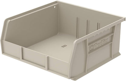 Akro-Mils 30235 AkroBins Plastic Storage Bins, Space-Saving Stackable Bins for Garage, Pantry, Craft Organization, 11" x 11" x 5", Clear, 6-Pack