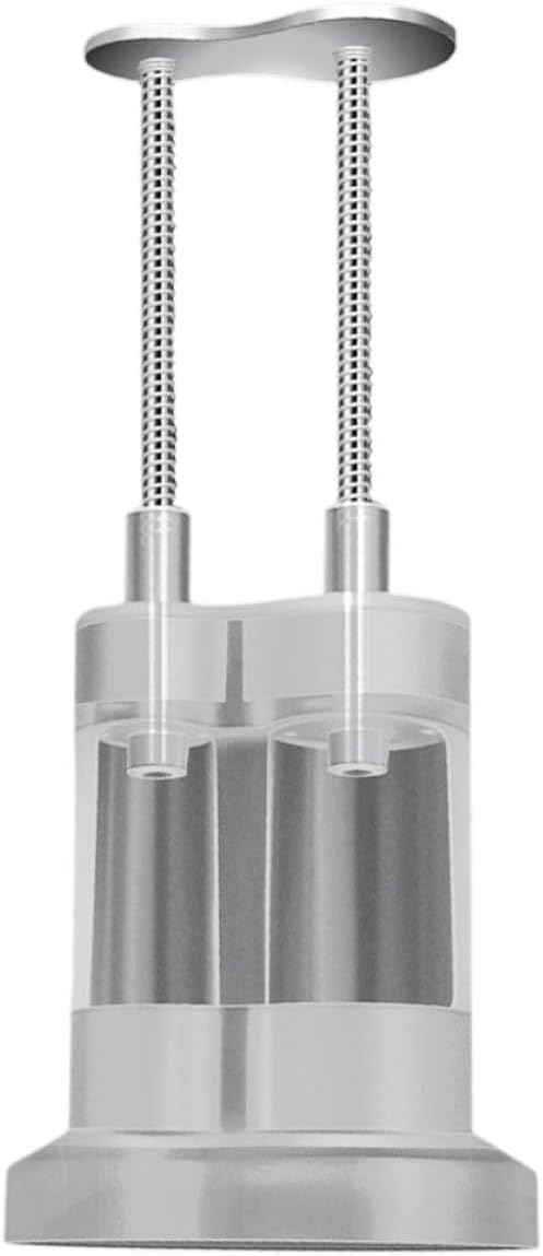 Handheld Stainless Steel Cherry Core Remover Dual-hole Red Date Pitter Tool for Kitchen Fruit Coring and Seed Removing, Small Press-type Fruit Pit Remover for Cooking and Baking
