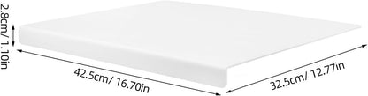 DOITOOL Acrylic Non-slip Cutting Board 16.7x12.8 Inch Oversized Kitchen Chopping Mat for Vegetables Fruits and Pastry Dough Rolling, White 3mm Thick Countertop Serving Platter