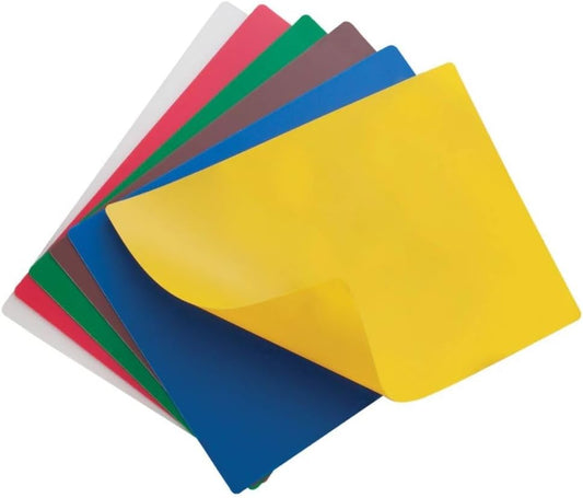 Soro Essentials- 12” x 18” Flexible Cutting Mats Assorted Colors Set of 6- Flexible Cutting Colored Mats Cutting Board Mats Cutting Mat Meal Prep Chopping Meat Fruits Vegetables Home Kitchen