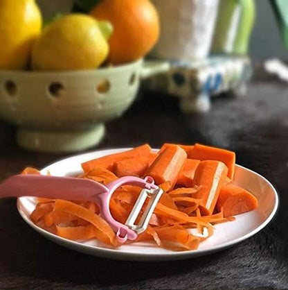 KYOCERA Fruit & Vegetable No-Rust, Ultra-Sharp Ceramic Y-Peeler