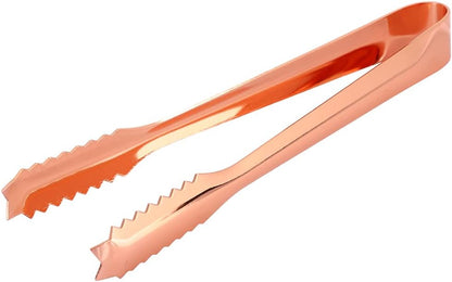 Ice Tongs with Teeth for Secure Grip, 7 Inch Stainless Steel Small Serving Clip, Non-Slip Handle Tool for Ice Cubes, Sugar, Appetizers, Kitchen, Bar, Party, Restaurant Accessories