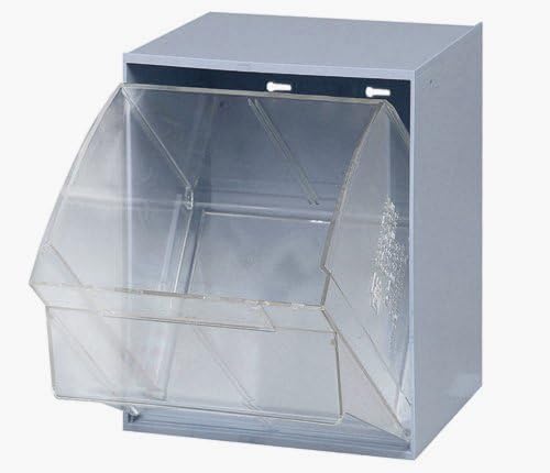 Quantum Storage Systems QTB302WT 2 Drawers Tip Out Cabinet Part Organizer White 14" H x 24" W x 12" D