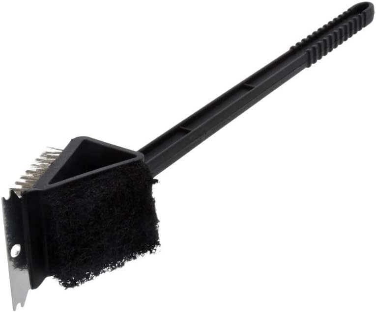 Cooking Concepts LC Wire Grill Cleaners, 12x6x1 in and 3-in-1 Grill Brushes, 18 in. Set (1) BBQ Grill Brush Stainless Steel 18" Barbecue Cleaning Brush w/Wire Bristles & Soft Comfortable Handle - Per