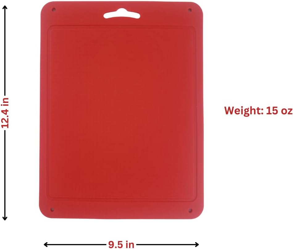 Silicone Kitchen Cutting Board with Handle – 16.8"x10.2" Foldable, Flexible, Large Chopping Mat, Heat Resistant Hot Pad, Non-Slip, Dishwasher Safe, Food Prep Board for Camping, Travel, Made in Korea