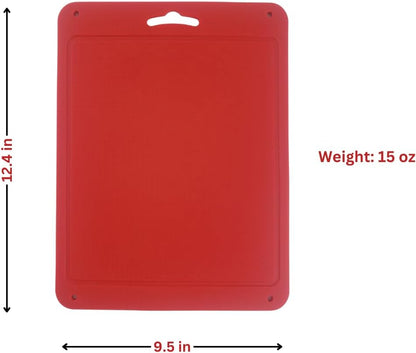 Silicone Kitchen Cutting Board with Handle – 16.8"x10.2" Foldable, Flexible, Large Chopping Mat, Heat Resistant Hot Pad, Non-Slip, Dishwasher Safe, Food Prep Board for Camping, Travel, Made in Korea