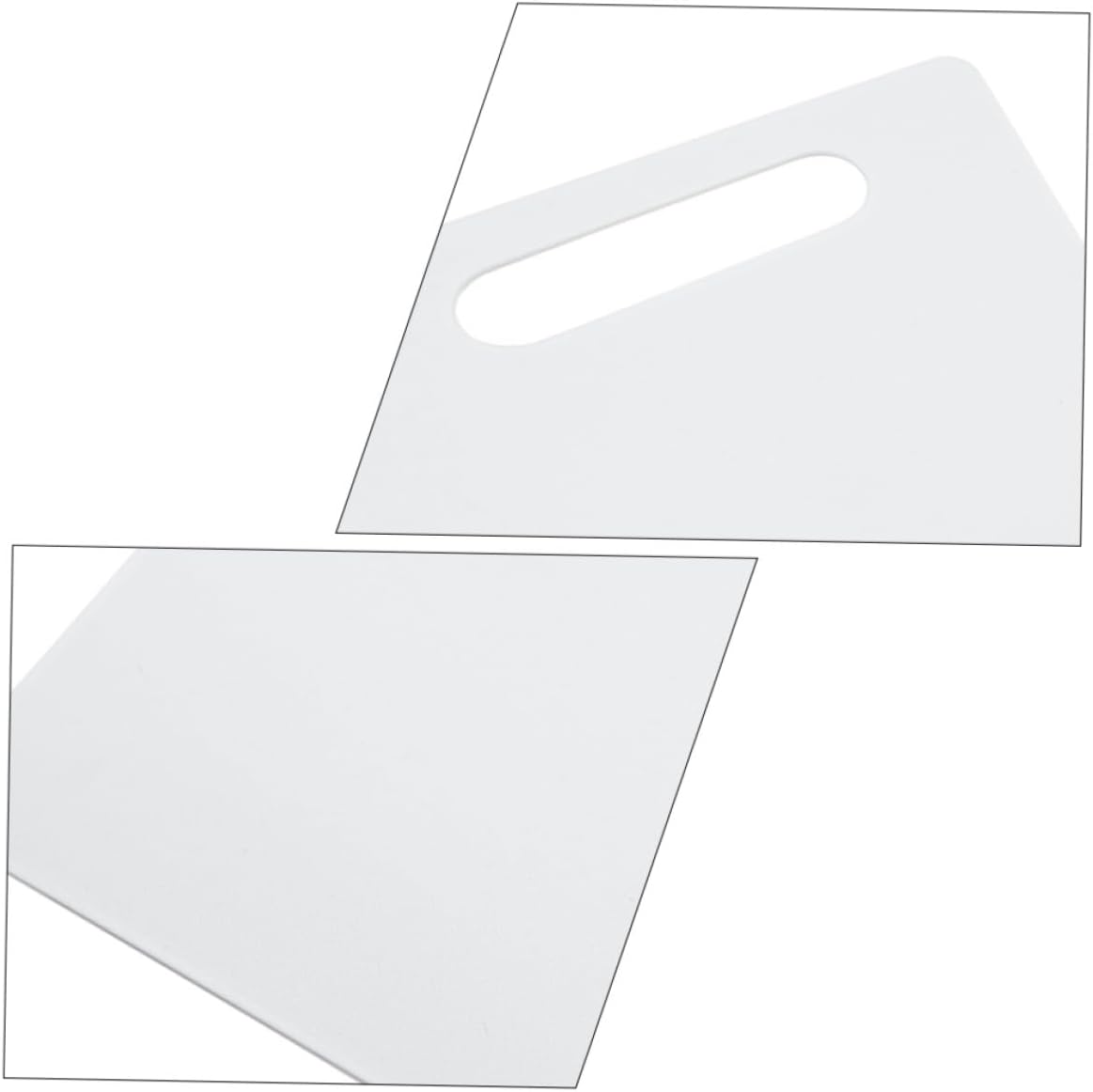 HOMSFOU Plastic Kitchen Cutting Board Mat, Non-slip Chopping Board for Kitchen Use, Square Food-grade Cutting Mat for Vegetables and Fruits