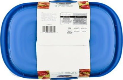 Rubbermaid TakeAlongs Snacking Food Storage Containers, 2 Cups Size - 2 Lids, Trays, and Containers 7S87