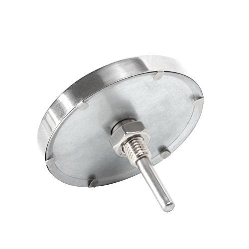 GasSaf Lid Thermometer Temperature Gauge Replacement for Nexgrill, Grill master 720-0697, Charmglow 720-0234, Aussie, Brinkman, Members Mark and Other Gas Grill, Oval Stainless Steel Heat Indicator