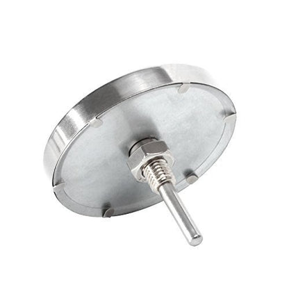 GasSaf Lid Thermometer Temperature Gauge Replacement for Nexgrill, Grill master 720-0697, Charmglow 720-0234, Aussie, Brinkman, Members Mark and Other Gas Grill, Oval Stainless Steel Heat Indicator