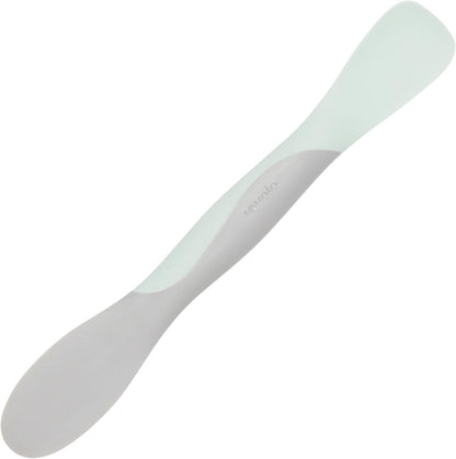 Tovolo Scoop and Spread Large Dual End Silicone Sandwich Spreader Tool with Nylon Handle, BPA Free Dishwasher Safe Silicone and Nylon Tool for Spreading and Scooping, Cayenne Red and Oyster Gray
