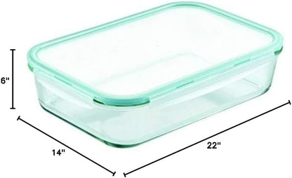 LOCK & LOCK LocknLock Purely Better Glass Round Pie Baking Dish/Food Storage Container with Lid, 9.5 Inch, Clear