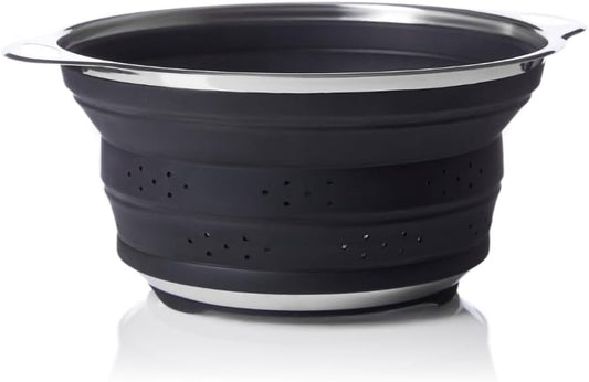 Better Houseware Silicone & Stainless Steel Collapsible Colander – 9.5" Diameter