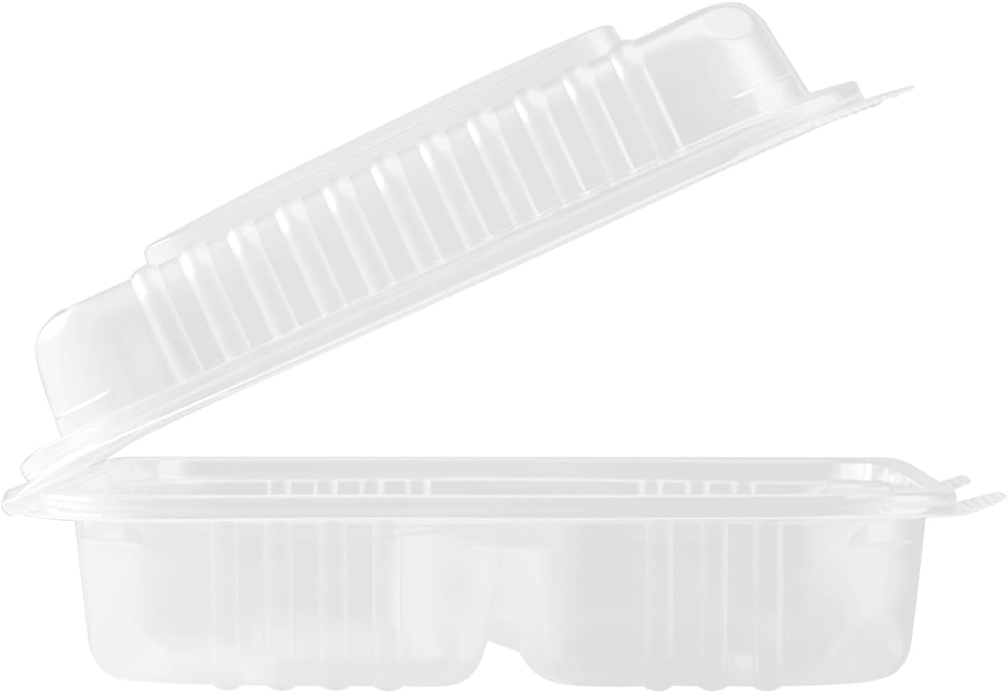 Karat FP-HC99PP-3CU 9"X 9" PP Hinged Containers 3 Compartment - (Case of 200)