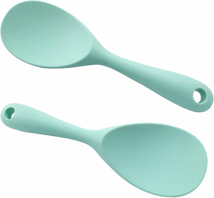 2Pcs Silicone Rice Paddle, Gray