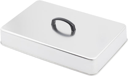 Grill Lid Steaming Food Cover Cooking Dome Rectangular Grilling Dome Burger Cover for Commercial BBQ Flat Top Griddle Patties, 22.2x14.6x6.6cm