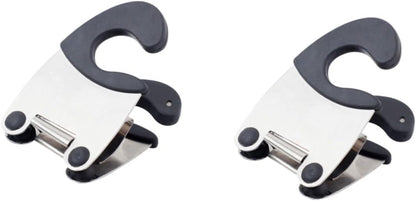 2pcs Pot Clip Spoon Holder - Stainless Steel Utensil Rest for Kitchen Cooking Clip for Spoon Ladle and Spatula Compact Design for Easy Storage