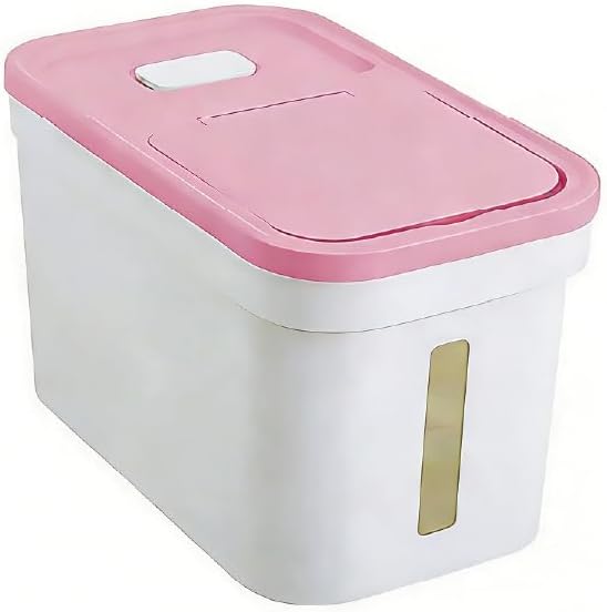 Rice Storage Container 22 lbs Storage Box with Lid Food Storage Flour Bin for Kitchen Pantry Organization, Pet Dog Cat Food Storage Container